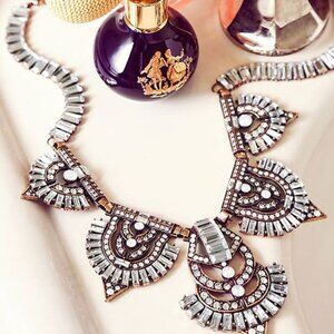NWOT Olivia Palermo x BaubleBar Art Deco Garbo Bib Statement Necklace